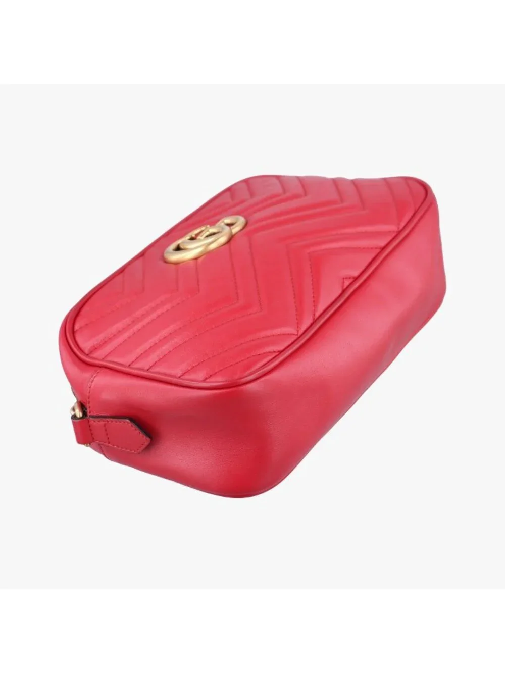 Gucci GG Marmont Red Leather Shoulder Bag